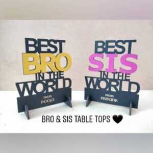 Best Bro In The World Table Top Cart