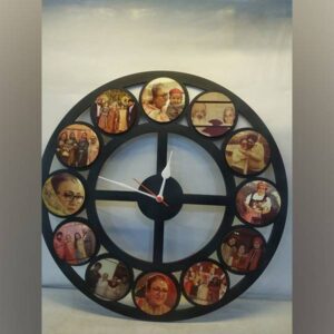 Circular Clock With Photos Cart