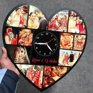 Heart Clock with Photos 1 Cart