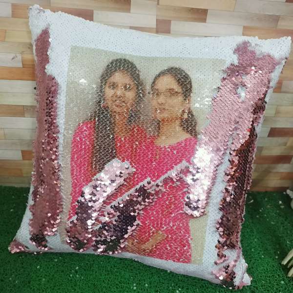 Magic Pillow With Photo || Sequin Pillow With Photo || Magic Cushion