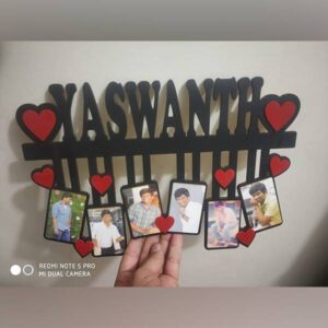 Name Frame with 6 Pics Cart
