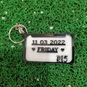 Number Plate Keychain Cart