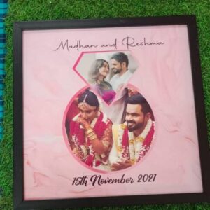Personalised Anniversary Ring Frame Cart