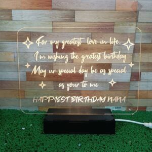 Personalised Message LED Plaque 1 Cart