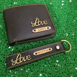 Personalised Name Wallet And Keychain Cart