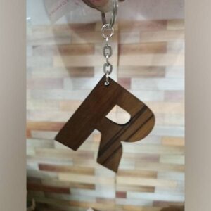 Personalised Wooden Alphabet Keychain Cart