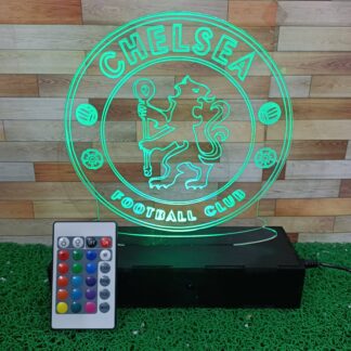 Chelsea Football Club 12 color remote operated led plaque