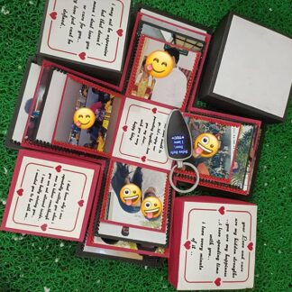 4 Layered Explosion Box With LED Keychain