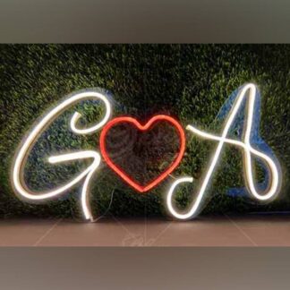 Couple Alphabet Neon Signs - 12x16