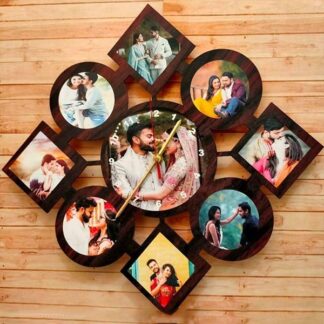 Couple Clock DIamond Shaped