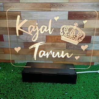 Couple Name LED Plaque