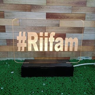 Hashtag Name LED Plaque