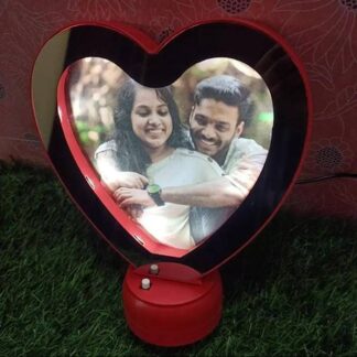 Heart Shape Magic Mirror Photo Frame