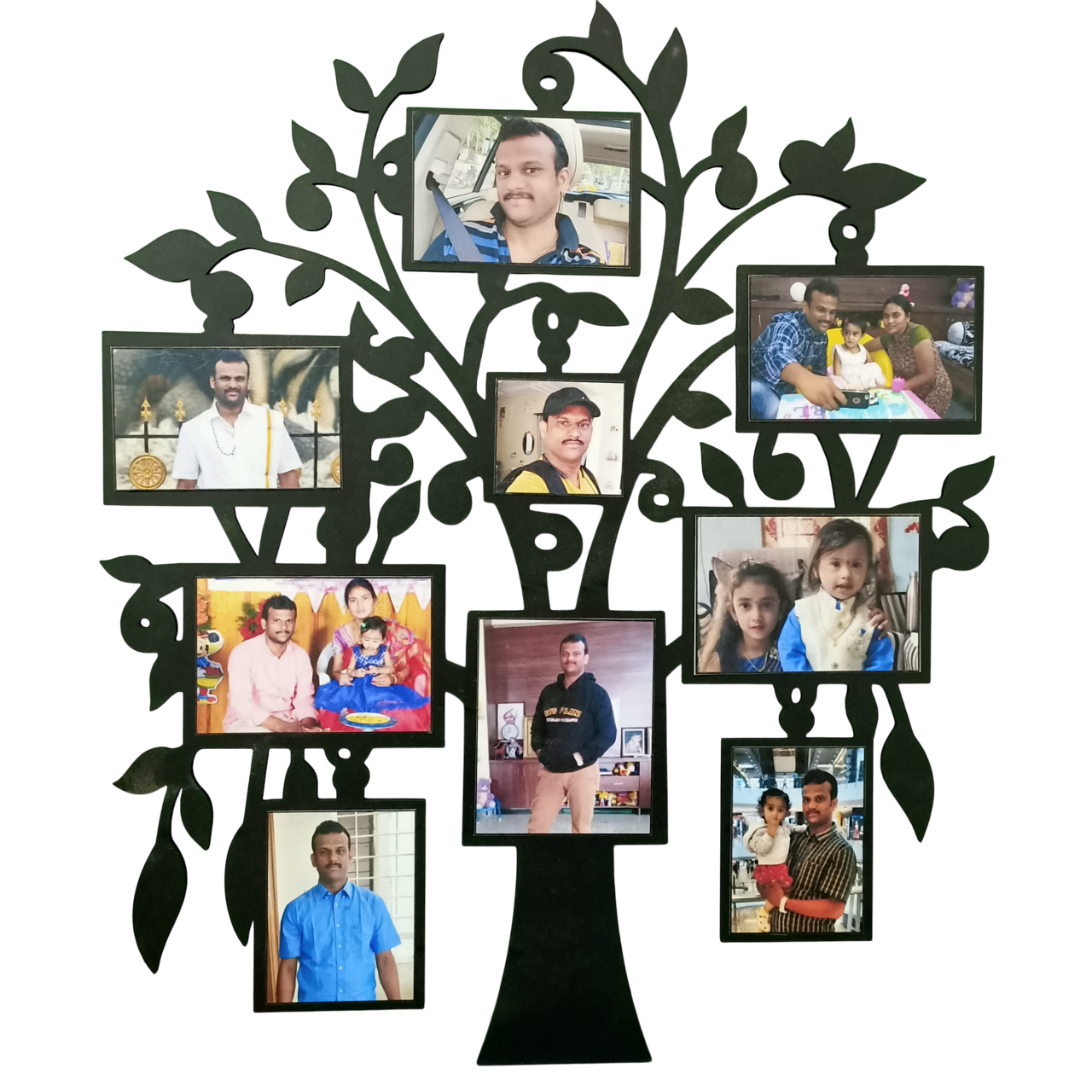 Exclusive Family Tree Photo Frame with Lights β Personalized Wooden Frame 2 Family Tree Photo Frame with Lights β Custom Tree Picture Frame for Home DΓ©cor & Gifts