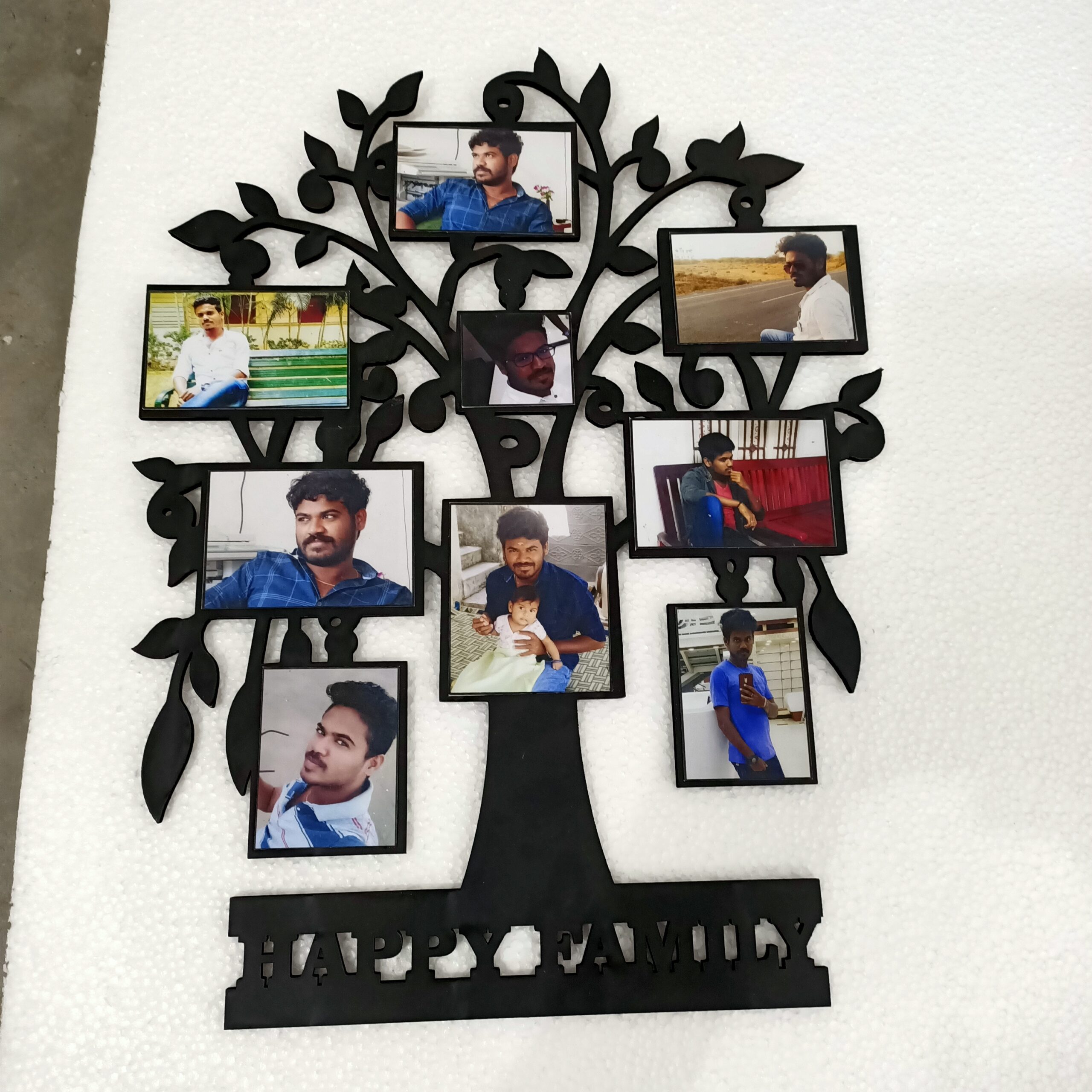 Exclusive Family Tree Photo Frame with Lights β Personalized Wooden Frame 3 Family Tree Photo Frame with Lights β Custom Tree Picture Frame for Home DΓ©cor & Gifts