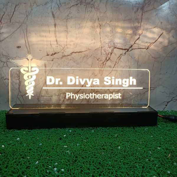 Physiotherapist Name Plate || Dr Name Plate For Table || Doctor Name Board 1 Physiotherapist Name Plate || Dr Name Plate For Table || Doctor Name Board