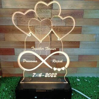 Infinity Love Date LED Plaque