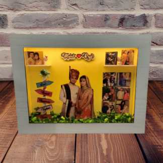 3d miniature photo frame, 3d photo frame with LED lights, personalized 3d photo frame, custom 3d miniature frame, 3d miniature frames for gifts