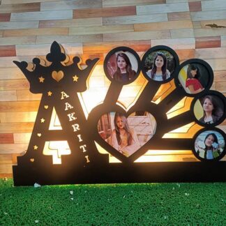 Peacock Initial Night Lamp