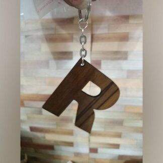 Personalised Wooden Alphabet Keychain