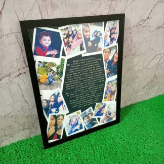 Photo Collage Frame With Personalised Message