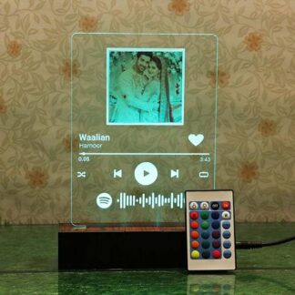 Remote LED Spotify Plaque