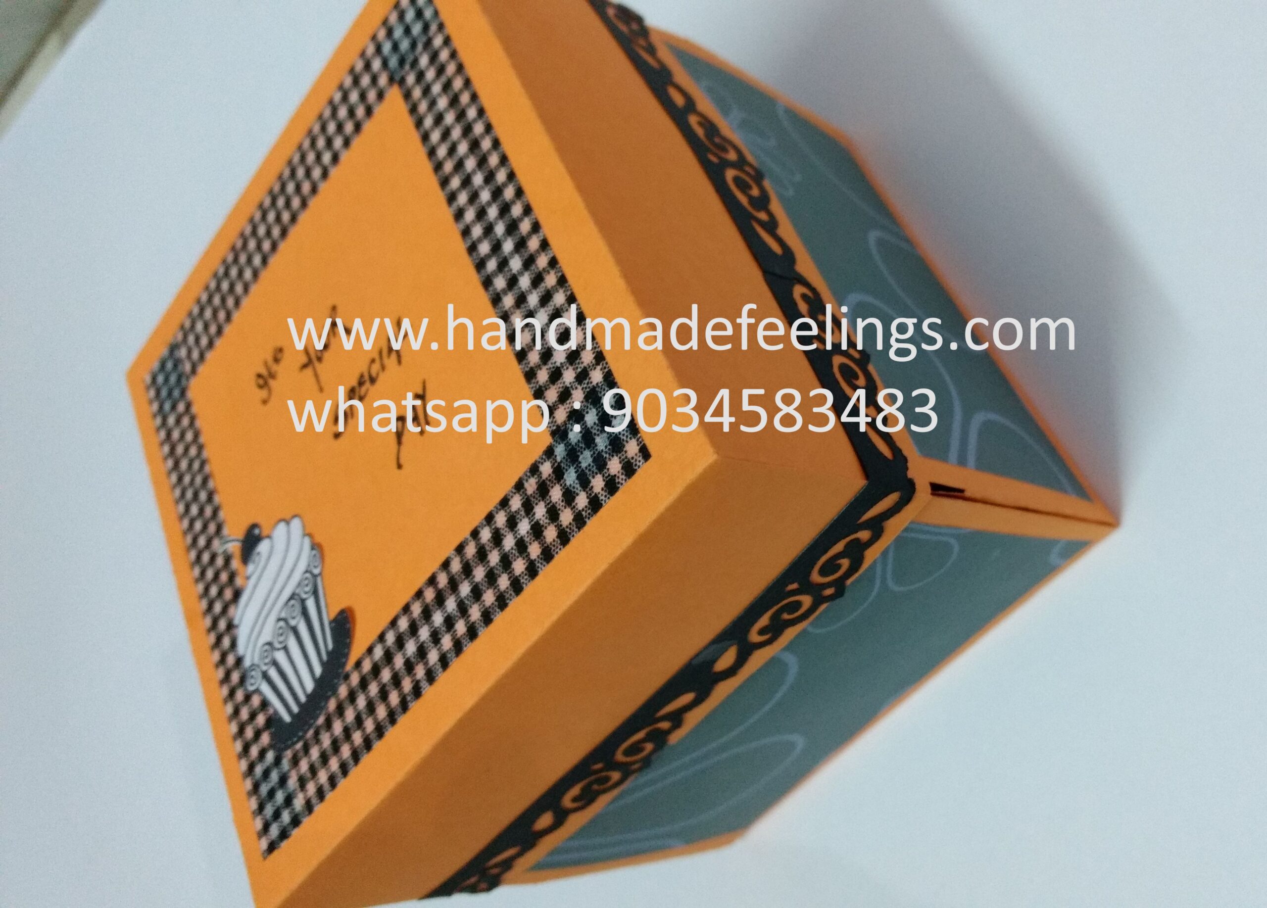 3 Layered Explosion Box with Tricks - 12x12x12 cm (Yellow Theme) 1 3 Layered Explosion Box with Tricks - 12x12x12 cm (Yellow Theme)