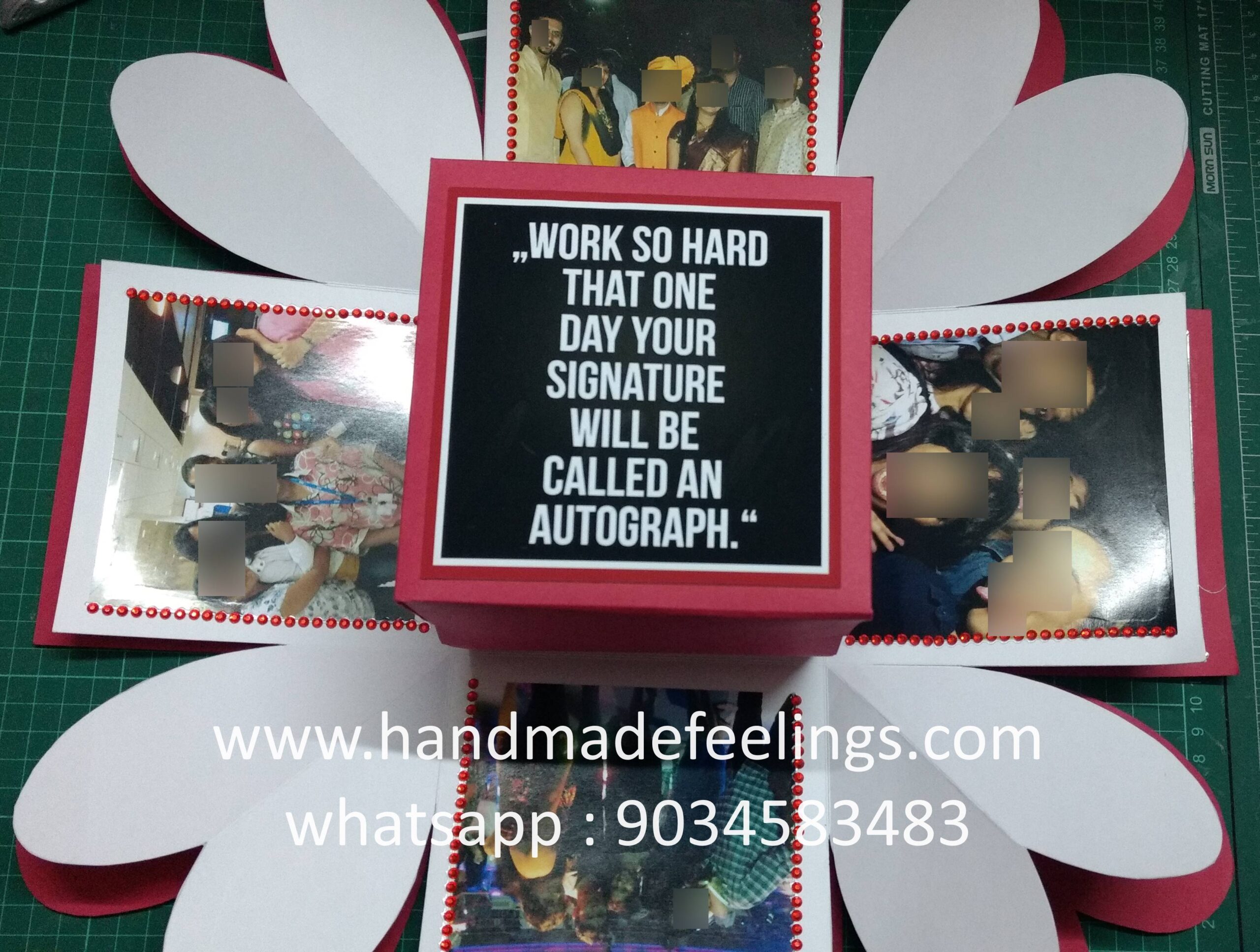 Explosion Box full of hearts with surprise box - 15x15x15 cm 3 Explosion Box full of hearts with surprise box - 15x15x15 cm - Image 3