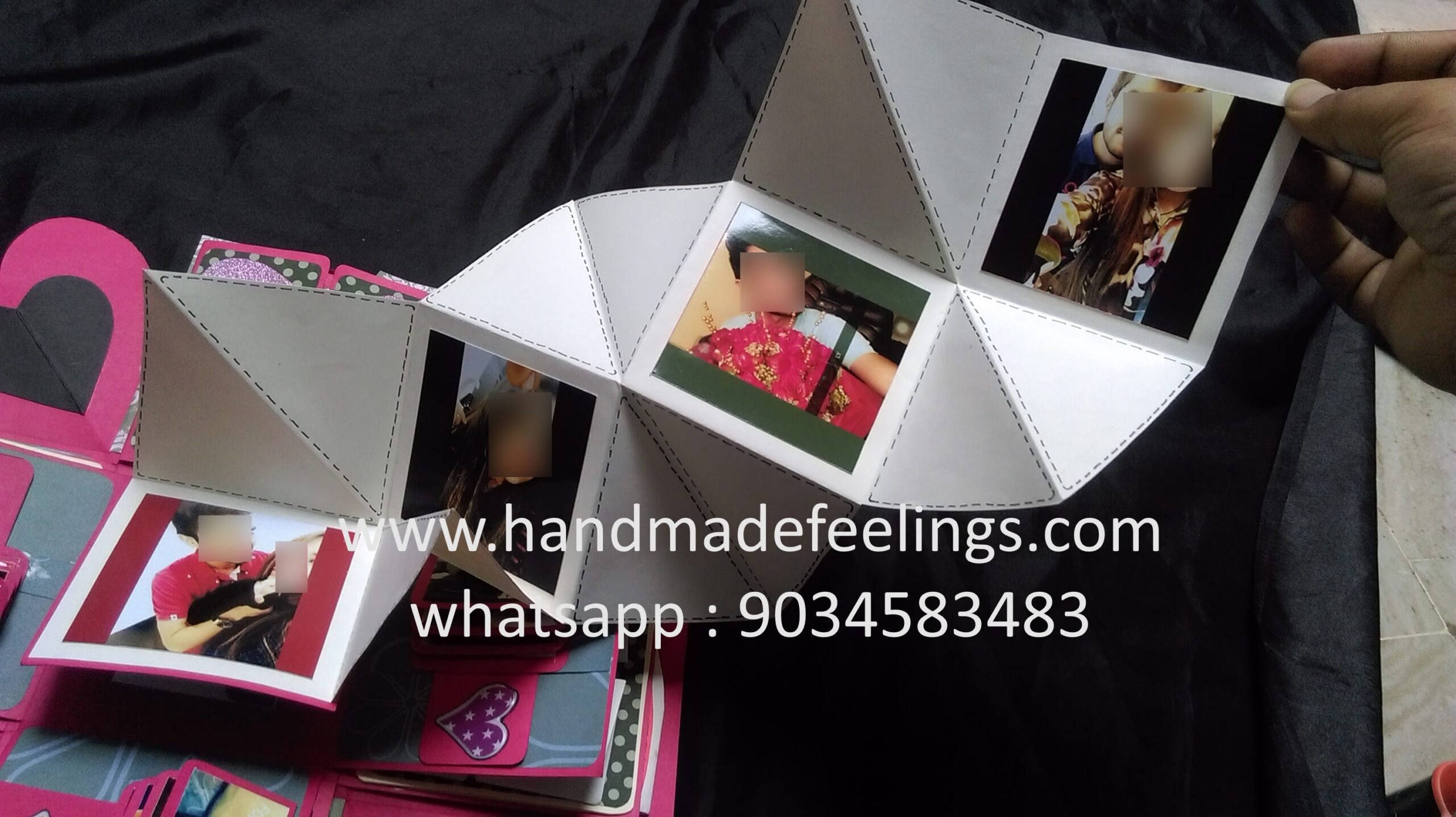 3 Layered Explosion Box with Tricks - 12x12x12 cm (Red Black Theme) 6 3 Layered Explosion Box with Tricks - 12x12x12 cm (Red Black Theme) - Image 6