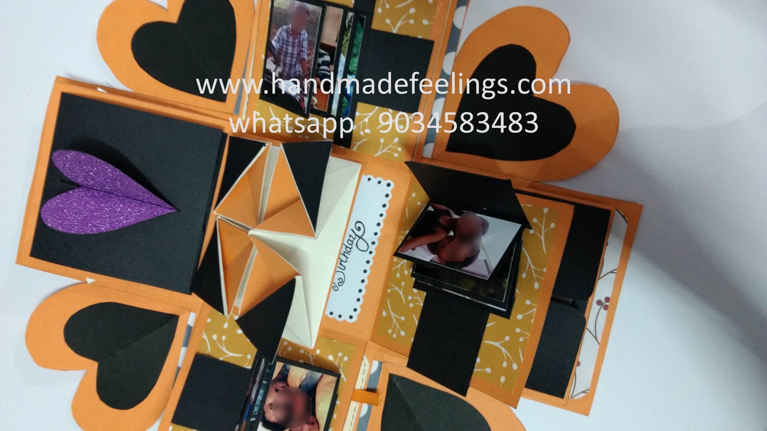 3 Layered Explosion Box with Tricks - 12x12x12 cm (Yellow Theme) 5 3 Layered Explosion Box with Tricks - 12x12x12 cm (Yellow Theme) - Image 5