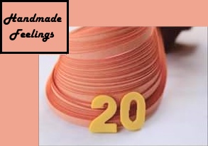 3mm Quilling Strips - vermilion colour