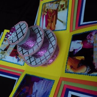 3D Cake Explosion Box - 15x15x15 cm