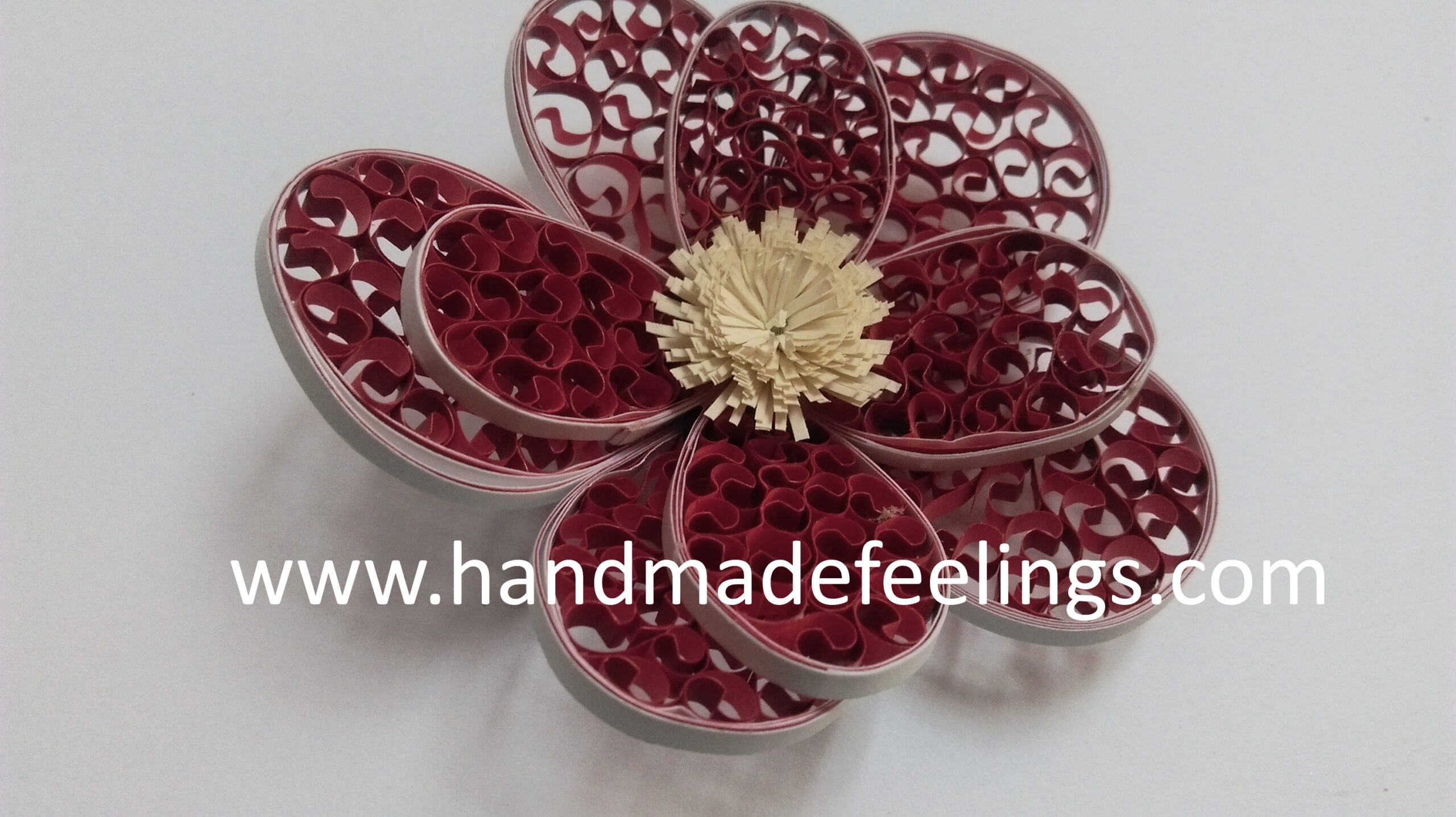 Paper Quilled Flowers - PQF01 1 Paper Quilled Flowers - PQF01