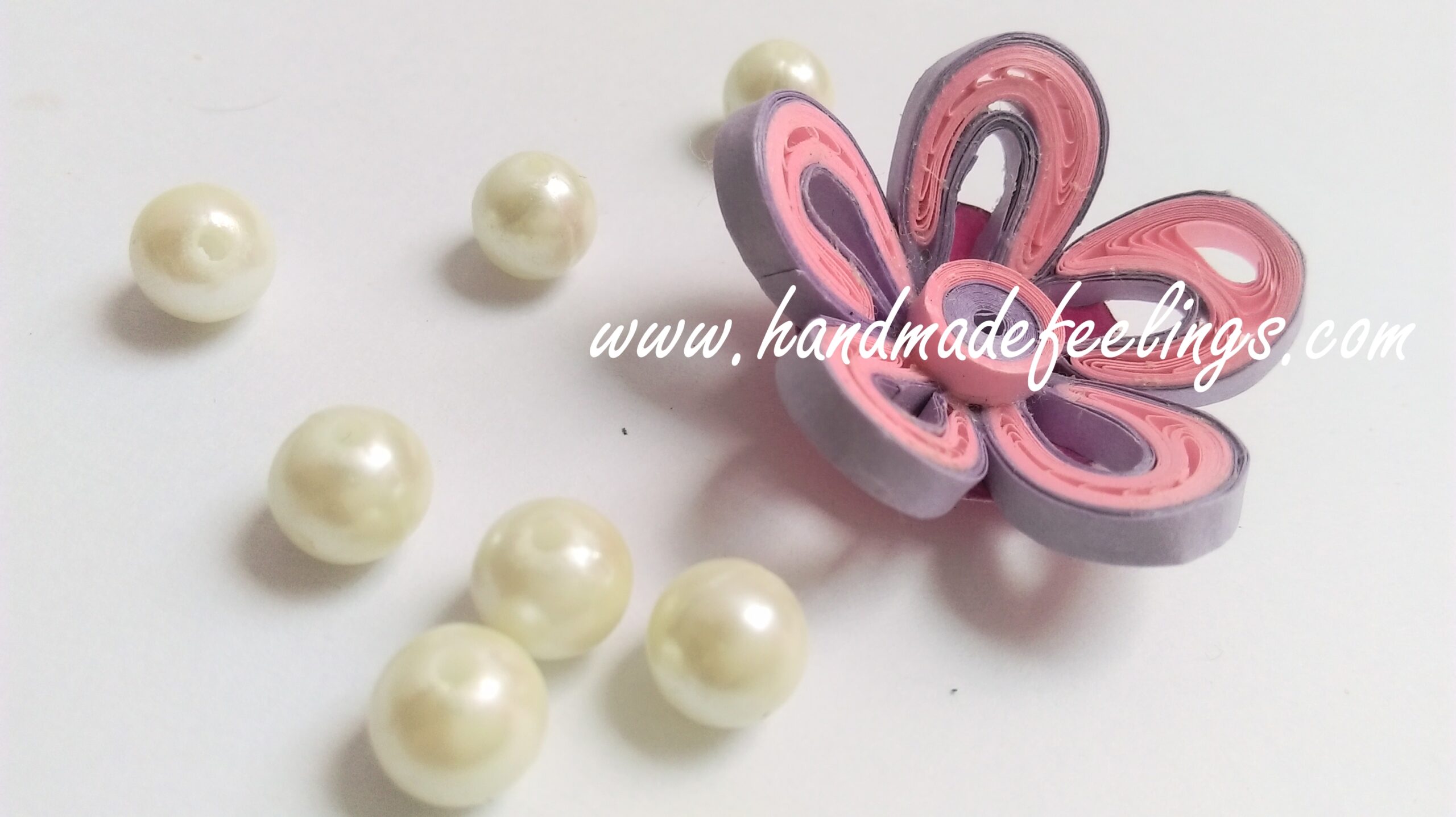 Paper Quilled Flowers - PQF05 1 Paper Quilled Flowers - PQF05