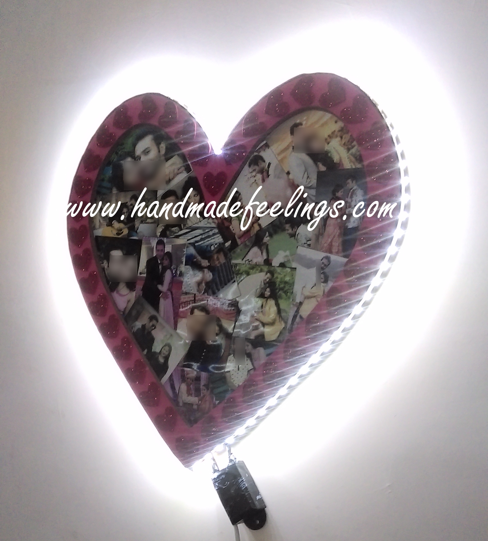 LED Wooden Wall Photo Frame 2 LED Wooden Wall Photo Frame - Image 2