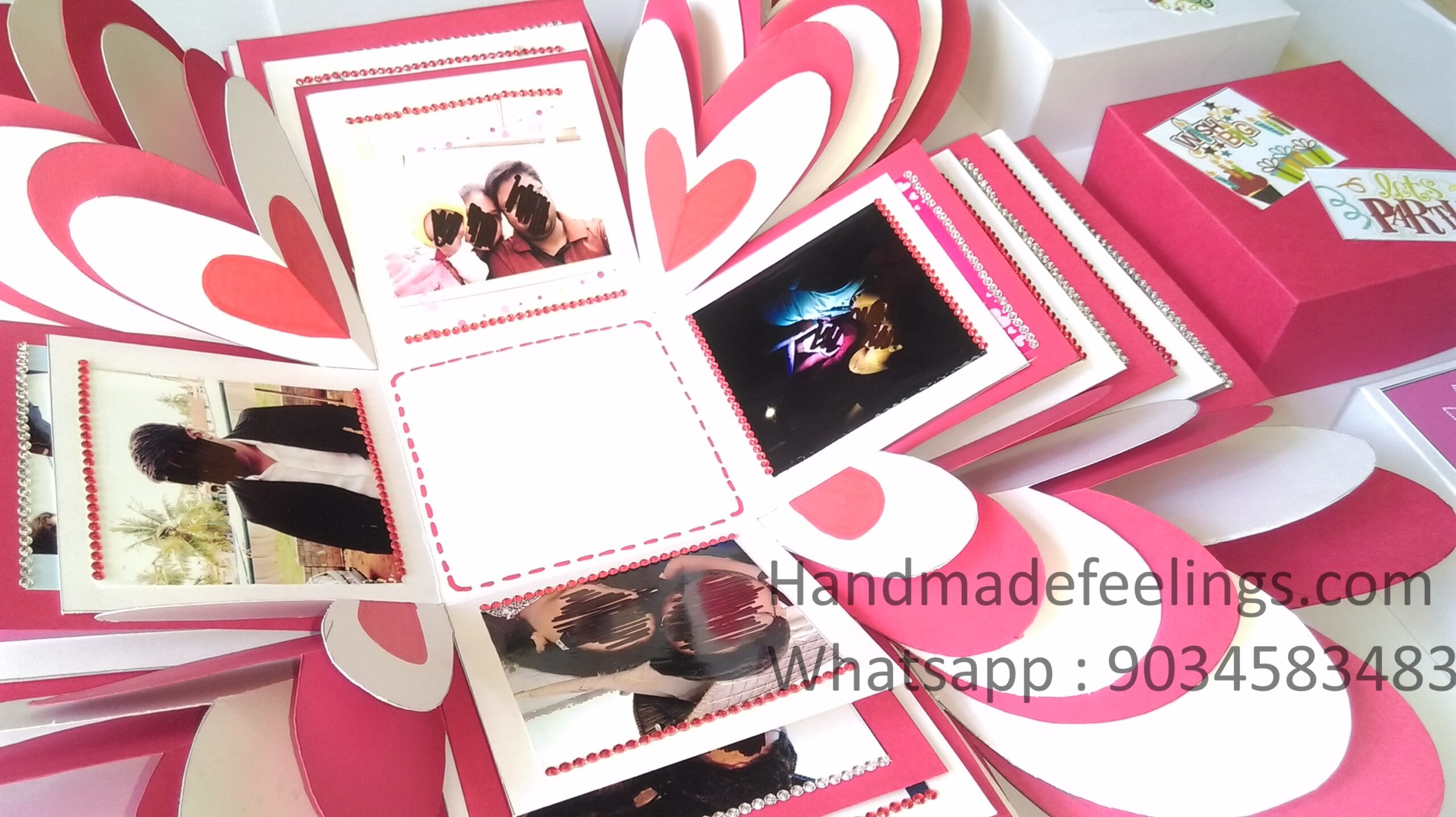 Explosion Box - Full of Hearts-15x15x15 cm 5 Explosion Box - Full of Hearts-15x15x15 cm - Image 5