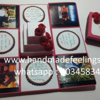 HFGifts - Personalized Gifts for Every Occasion | Unique & Custom Creations 19 3 tiered cake explosion box Red Theme