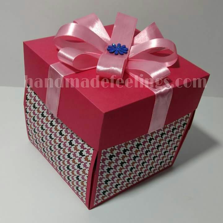 Explosion Box full of hearts with surprise box - 15x15x15 cm 5 Explosion Box full of hearts with surprise box - 15x15x15 cm - Image 5