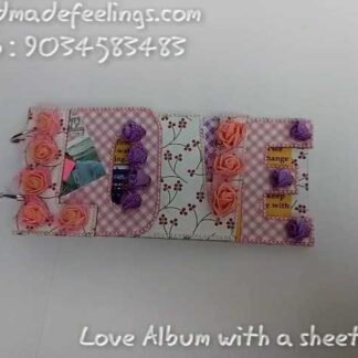 Wooden LOVE Album with Sheet