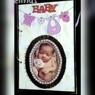 Baby Girl Scrapbook - 8 Page - 1