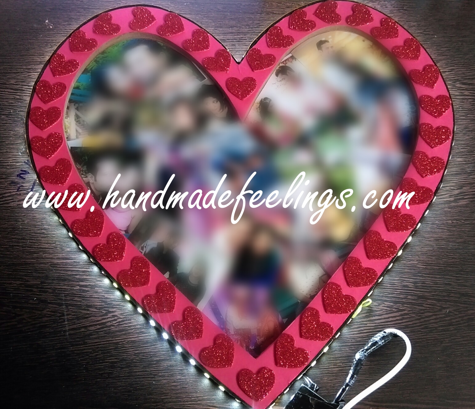 LED Wooden Wall Photo Frame 5 LED Wooden Wall Photo Frame - Image 5