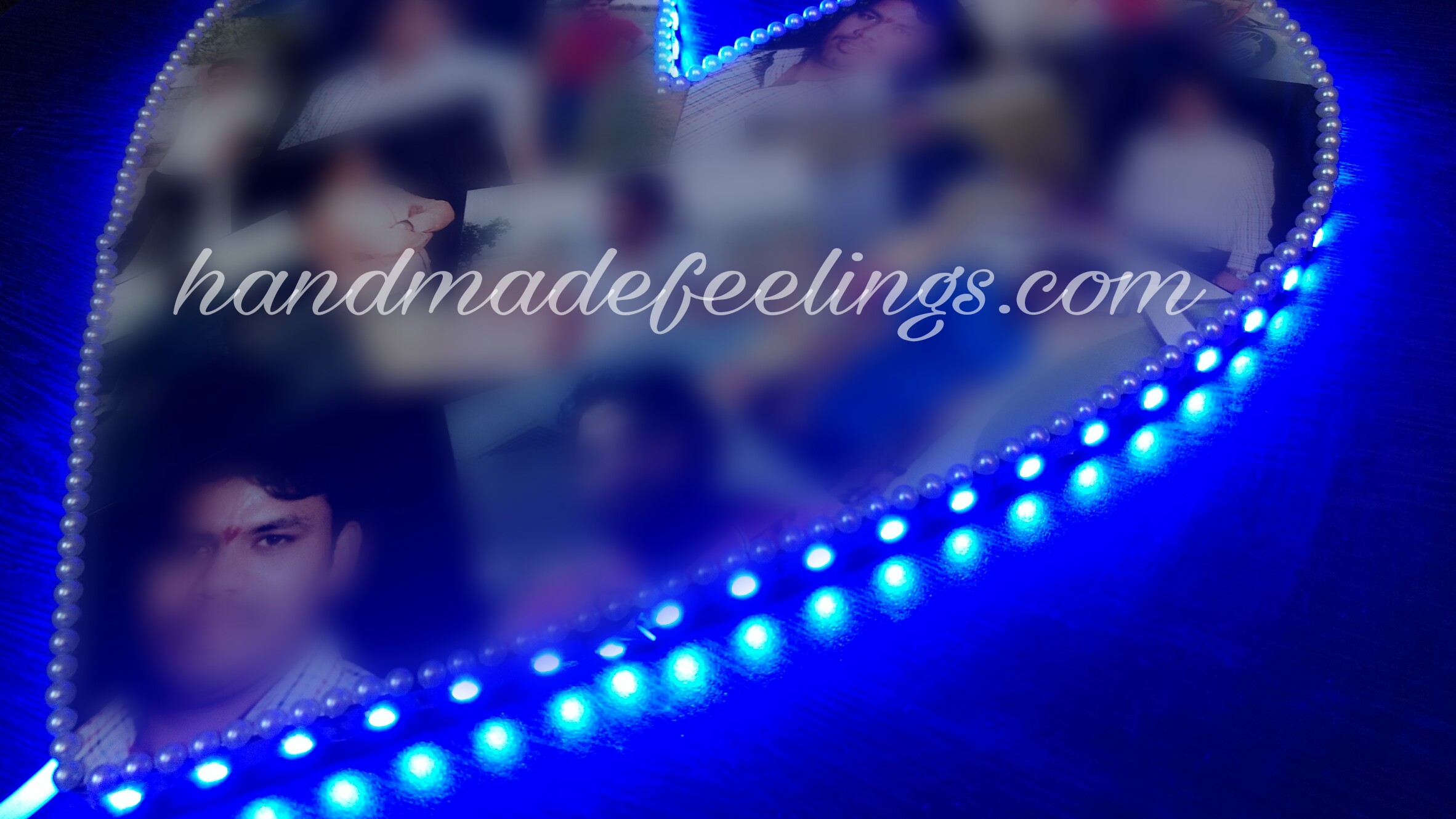 LED Wooden Wall Photo Frame 6 LED Wooden Wall Photo Frame - Image 6