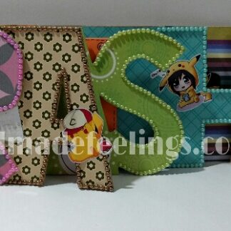 Wooden Name Album - 5 alphabets