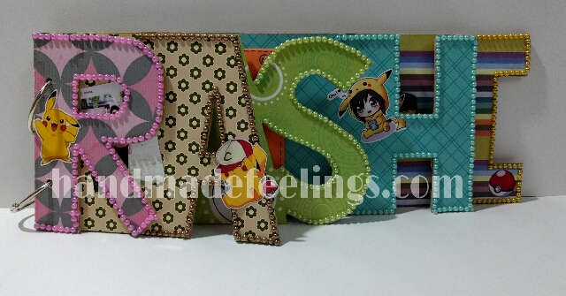 Wooden Name Album - 5 alphabets 1 Wooden Name Album - 5 alphabets