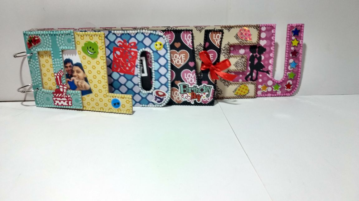 Wooden Name Album - 6 alphabets 1 Wooden Name Album - 6 alphabets