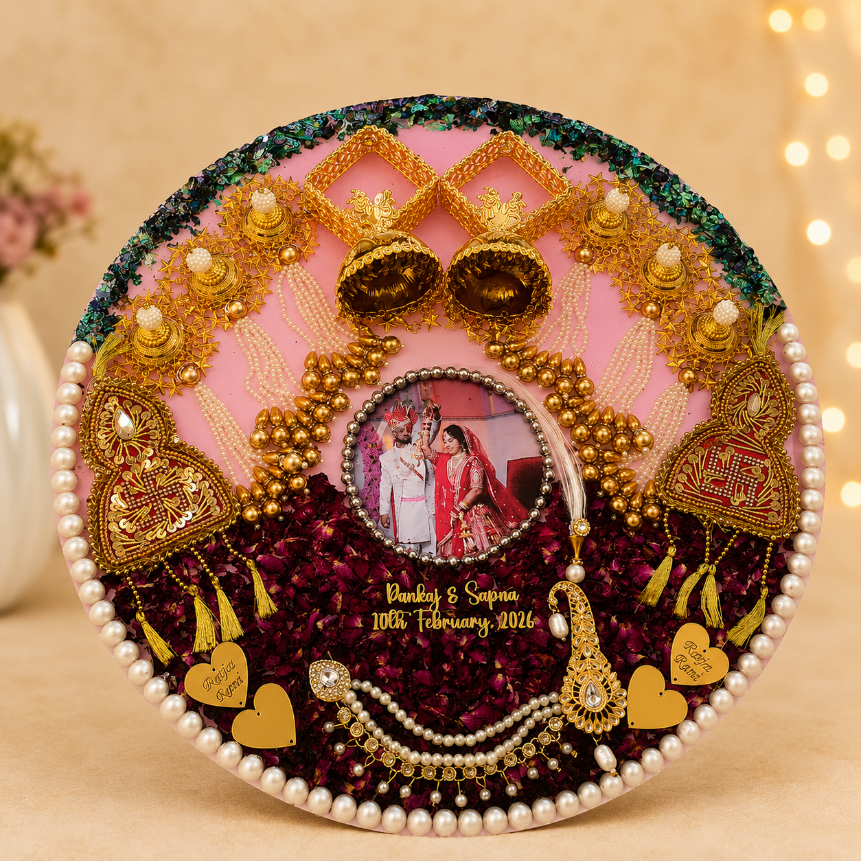 Bridal Accessories Memory Resin Varmala Frame 1 Bridal Accessories Memory Resin Varmala Frame