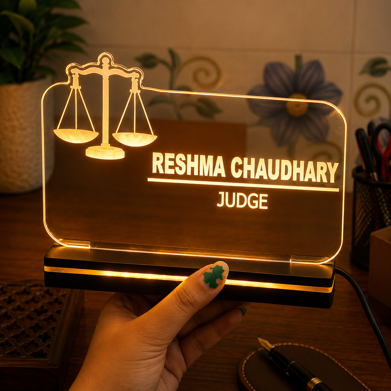 Personalized Judge LED Name Plate 1 Personalized Judge LED Name Plate
