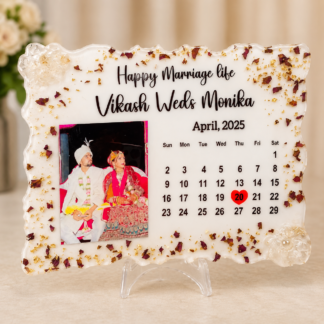 Wedding Calendar Resin Preservation Frame