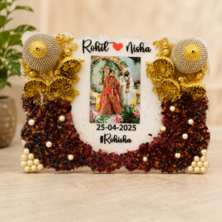 Photo & Date Resin Varmala Preservation Frame