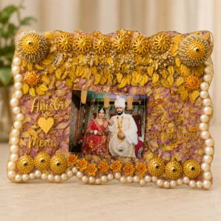 Premium Floral Resin Varmala Preservation Frame